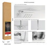 LIGHTSHARE 8FT 132 LED Birch Tree,Home,Festival,Party,Christmas,Indoor and Outdoor Use,Warm White LIGHTSHARE