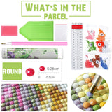 Kaliosy 5D Diamond Art Kits for Adults Basketball by Number Kits, Diamond Painting Art Slam Dunk DIY Full Drill Crystal Craft Cross Stitch Embroidery Decoration (12x16 inch) 30x40 cm Kaliosy