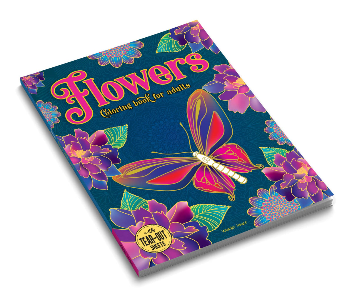 Flowers: Coloring Book For Adults WoodArtSupply
