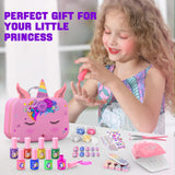 Kids Nail Polish Set for Girls, Non-Toxic Quick Dry Nail Art Salon Kit with Nail Dryer and Peelable Nail Polish,Ideal Gift Toys for Girls Age 3-12 Websonaw