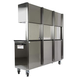 OEM TOOLS OEM24615 72 Inch 11-Drawer Garage Storage Cabinet System, Elite Stainless Steel Rolling Tool Chest, Mobile Workstation Tool Box with Drawers for Garage, Workshop, Or Jobsite OEMTOOLS