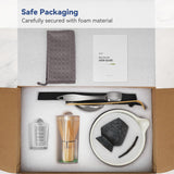 Joiish 10-Pcs Matcha Kit Set, Whisk and Bowl with Spout & Measuring Spoon, Japanese Tea Making Tools, Charcoal Grey Joiish