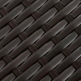 Yaheetech 5-Piece Patio Furniture Set, Outdoor Rattan 4 Dining Chairs & Tempered Glass Table with Umbrella Hole, for Garden Backyard Deck Balcony, Brown/Beige Yaheetech