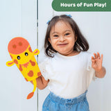 jackinthebox Hand Puppet Making Kit - 6 Safari Animals Felt Puppet Craft Kit for Kids, Creative DIY Arts & Crafts Kit Make Your Own Puppets, Storytelling Role Play, Great Craft Gifts for Kids Ages 4-8 jackinthebox