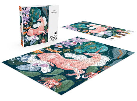 Buffalo Games - Rae Ritchie - Lush Unicorn - 300 Piece Jigsaw Puzzle for Adults -Challenging Puzzle Perfect for Game Nights - Finished Size is 21.25 x 15.00 Buffalo Games