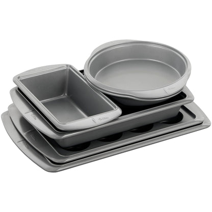 Wilton Ever Glide Non-Stick Bakeware Set for Cooking and Baking, 6-Piece Set