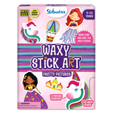 Skillmatics Waxy Stick Art Kit - 100 Bendable & Reusable Waxy Sticks for Mess-Free DIY Fun, Pretty Pictures with Unicorns & Princesses, Creative Gifts for Girls & Boys Ages 5, 6, 7, 8, 9, 10, 11, 12 Skillmatics