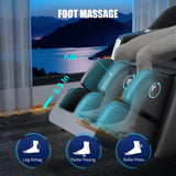 Redcamp Massage Chair Full Body: Zero Gravity with SL Track, 3D Robot Hands, Heat, Airbag Massage, Foot Roller, Bluetooth, Body Scan, LED Remote, Wireless Phone Charging Redcamp
