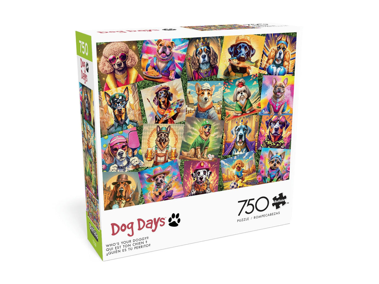 Buffalo Games - Who's Your Doggy - 750 Piece Jigsaw Puzzle for Adults -Challenging Puzzle Perfect for Game Nights - Finished Size is 24.00 x 18.00 Buffalo Games