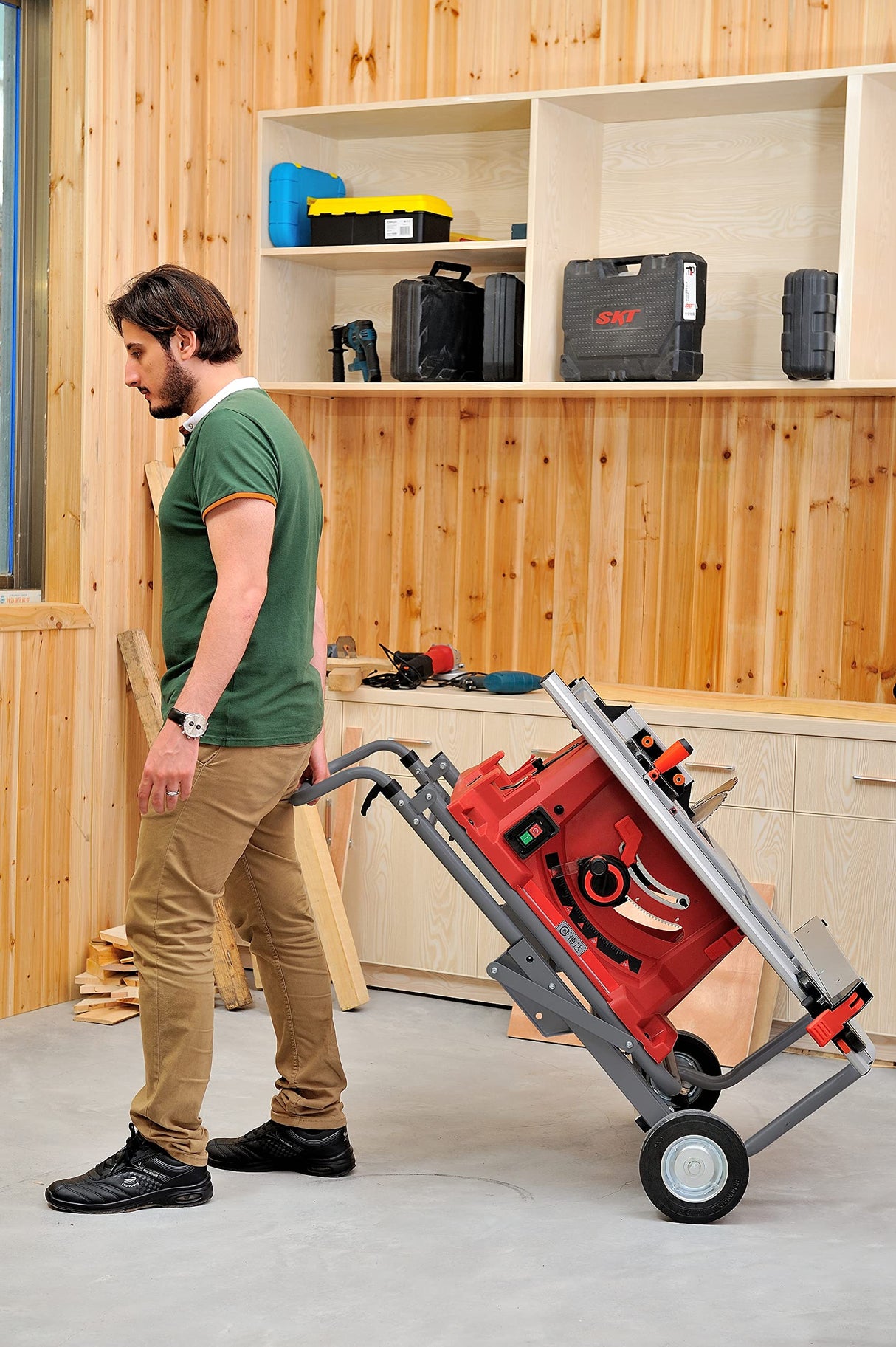 TOMAX TMMS-051 Rolling Foldable Table Saw Stand TOMAX