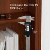 Furniwell 5-Shelf Tall Cherry Bookcase – Elegant Open Display Storage for Any Room Furniwell