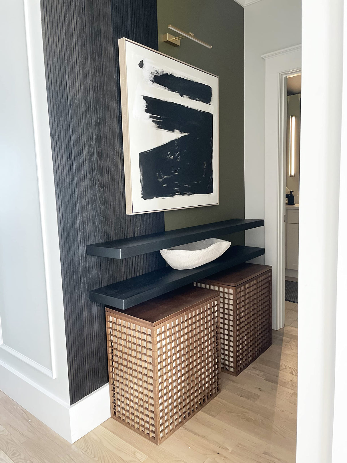 Joel's Antiques - 72 Inch Wooden Floating Shelves for Wall - Made of Natural Wood - Long Heavy Duty Rustic Fireplace Mantel & Book Shelf - Perfect for Living Room - Black 72x8x2 Inches joelsantiques