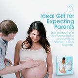 Pearhead Belly Casting Kit, Pregnancy Keepsake Making Kit, Easy DIY Plaster Cast Baby Bump Keepsake, Baby Gift For Expecting Moms and Ideal Nursery Decor, White Pearhead