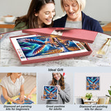 SJUTOUCI Truck Diamond Painting Kits for Adults, Diamond Art Kits for Beginners, DIY 5D Full Drill Diamond Dots Gem Craft Art Home Wall Decor 12x12 inch, Eagle SJUTOUCI