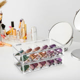 Sorbus Sunglasses Organizer - Plastic Stackable Eyeglass Case Storage Organizer for Multiple Glasses - Reading Glasses, Sunglass Holder with Hinged Lid for Eyewear Display Includes 5 Sections (3 Pack) Sorbus