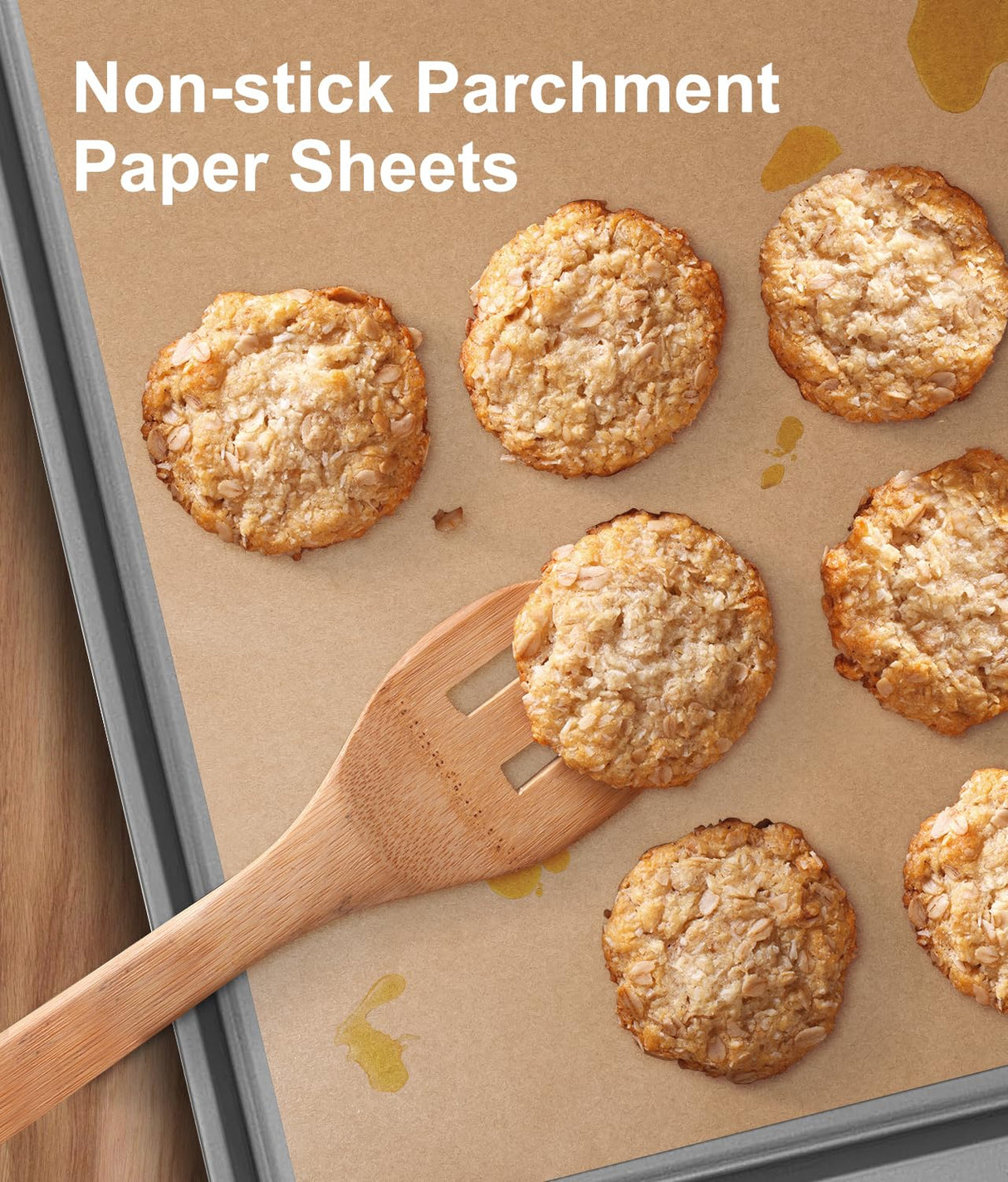 Unbleached Parchment Paper Baking Sheets, 9x13IN Precut Non-Stick Parchment Paper for Baking, Grilling, Air Fryer, Steaming-70 Sheets Unbleached Parchment Sheets for Bread Cup Cake Cookie And More Avirho
