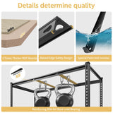 REIBII 48.2''W Garage Shelving Heavy Duty Shelving 2500LBS Storage Shelves Adjustable Garage Storage Shelf 4 Tier Metal Shelves for Storage Rack Industrial Metal Shelving Unit, 48.2"W X 24.2"D X 60"H REIBII