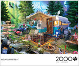 Buffalo Games - Mountain Retreat - 2000 Piece Jigsaw Puzzle for Adults Challenging Puzzle Perfect for Game Nights - Finished Size 38.50 x 26.50 Buffalo Games