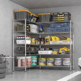 VINGLI 70" W Storage Shelves 1600LBS Heavy Duty Metal Shelving, Upgraded 5 Tier Garage Shelving Unit, Adjustable Wire Shelf for Storage Rack Commercial Pantry Shelf Organizer, 69.8"W × 15.8"D × 71"H VINGLI