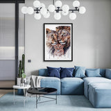 GMETINC 5D Diamond Painting Kits for Adults, Lion Family Diamond Art Kits for Adults Beginner, DIY Full Drill Diamond Dots Paintings with Gem Art and Crafts Home Wall Decor 12 * 16inch GMETNIC