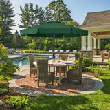 ABCCANOPY Patio Umbrella 10ft, Outdoor Table Umbrella with Push Button Tilt and Crank, 8 Ribs Umbrella for Patio Pool Garden Deck (Green) ABCCANOPY