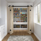 Miseno MBD1117 36" x 84" Bi-Fold Barn Door Slab - Unfinished Pine Miseno