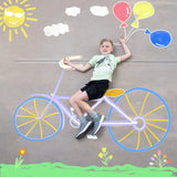 JOYIN 180 PCS Washable Sidewalk Chalks Set in 20 Colors Non-Toxic Jumbo Chalk for Outdoor Art Play, Painting on Chalkboard, Blackboard and Playground JOYIN