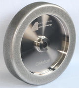 Generic 4 in 1 PLUS CBN Grinding Wheel 8"" Diameter, 5/8"" Arbor,1.5"" Wide with 1/4"" Radius,1"" Down The Side,for Sharpening Woodturning and HSS Tools(180 Grit), Silver Generic