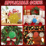 Wooden Christmas Snowflake Ornaments to Paint Christmas Decoration Cutouts Unfinished 36PCS, DIY Blank Unfinished Christmas Tree Wood Discs Ornament for Home Crafts Hanging Sophena