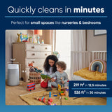 BLUEAIR Air Purifiers for Small Rooms, Bedroom, Cleans 1,052 sqft in one hour, HEPASilent Air Cleaner for Home, Baby, Nursery, Pets, Allergies, Virus - Blue Pure 411i Max Blueair