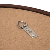 LYYYXGYP Round Wood Mirror 24 Inch Farmhouse Wall Mirror Wooden Framed Brown Circle Mirror for Bathroom LYYYXGYP