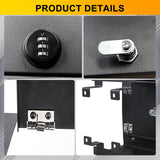 BESTAOO Center Console Gun Safe for Armrest Console Gun Vault Lock Security Storage Organizer Box Compatible with 2024 2025 Toyota Tacoma Car Safety Security Anti-Theft 3-Digit Locking Device Black BESTAOO