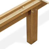 Elegant Oak Full Size Platform Bed Frame by East West Furniture East West Furniture