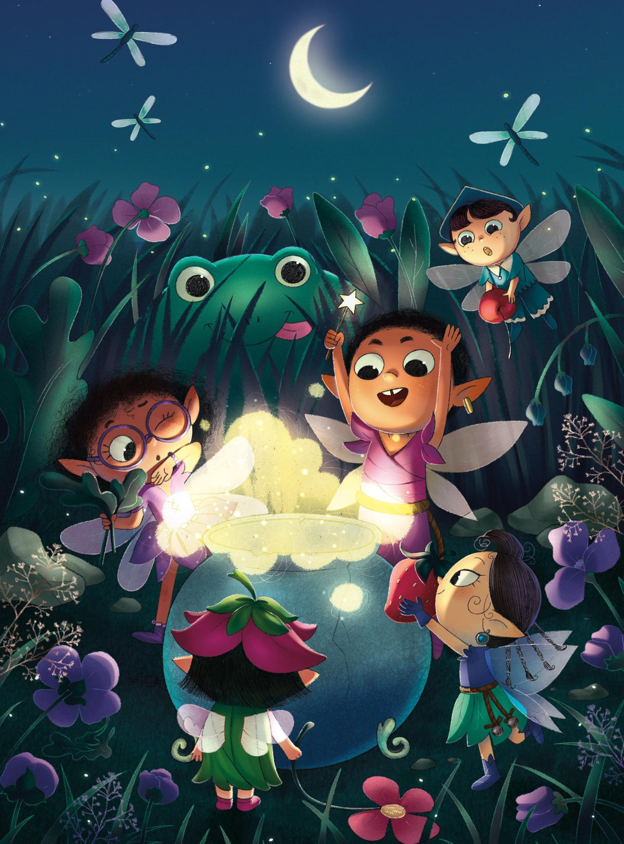 Ceaco - Glow in The Dark - Fireside Fairies - 100 Piece Jigsaw Puzzle Ceaco