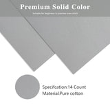 Zhenqing 14CT 12x12 Inch Aida Cloth 6-Pack (6 Colors) – Premium Cotton Cross Stitch Fabric for Beginners & Pros – Pre-Cut Squares for Embroidery, Needlework, DIY Crafts Zhenqing