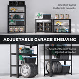 FLEXIMOUNTS 72" H Garage Shelving, 5-Tier Garage Storage Shelves, Standing Shelving Unit, Metal Wire Rack, Heavy Duty Shelves for Basement, Warehouse, 36" W x 16" D x 72" H FLEXIMOUNTS