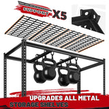 REIBII 55" W Garage Shelving 3000LBS Heavy Duty Storage Shelves 5 Tier Adjustable Metal Shelving Unit for Storage Rack Garage Storage Shelves Industrial Utility Shelf, 55" W x 24" D x 72" H REIBII