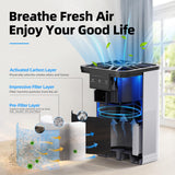 AROEVE Air Purifiers for Bedroom Air Purifier With Aromatherapy Function For Pet Smoke Pollen Dander Hair Smell 20dB Air Cleaner For Bedroom Office Living Room, MK06- White(Available for California) AROEVE