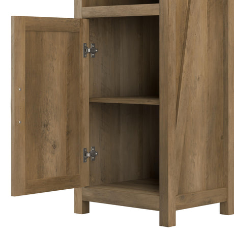kathy ireland Home by Bush CGD160RCP-03 60-Inch L-Shaped Desk with Drawer, Reclaimed Pine Bush Business Furniture