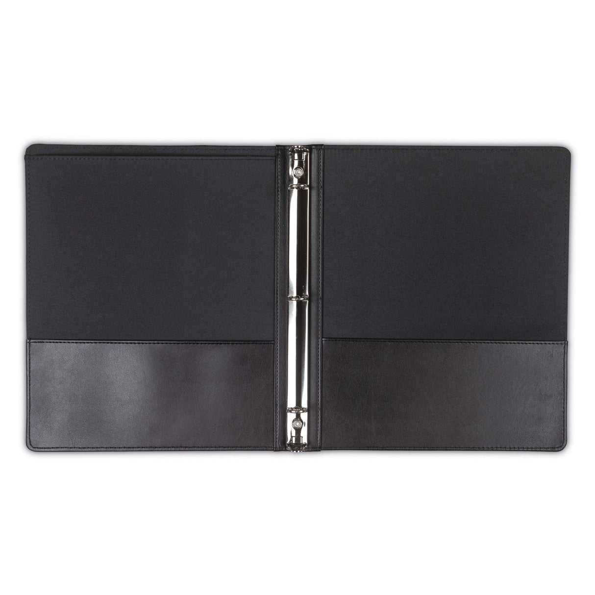 Samsill Professional Presentation 3 Ring Binder, View Binder with Clear Cover Sheet Window, 0.5 Inch Round Rings Hold 100 Sheets 8.5 x 11, Black Samsill