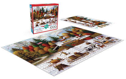 Buffalo Games - Charles Wysocki - Vermont Maple Tree Tappers - 1000 Piece Jigsaw Puzzle for Adults -Challenging Puzzle Perfect for Game Nights - Finished Size is 26.75 x 19.75