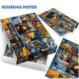 Dog Puzzles for Adults 1000 Piece, Puppy Animal Jigsaw Puzzle, Classic Artists Dog Collage Puzzles for Adults IdeaBazar