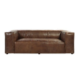 ACME Brancaster Sofa - - Retro Brown Top Grain Leather Acme