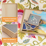 1500 Pcs Adjustable Jigsaw Puzzle Board with Drawers and Cover, 33.3"x24.3" Rotating Puzzle Table with Lazy Susan, Frame for Wall Art Display zoabhl