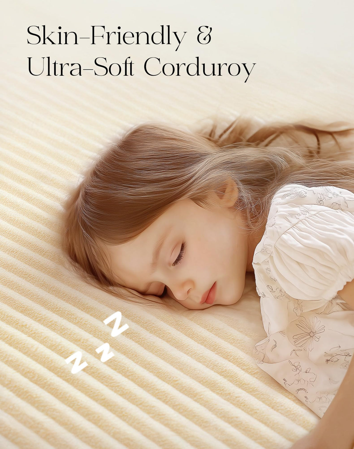 Mifnas 107" Comfy Cloud Couch with L-Shape Chaise & Deep Seat, Modular Sectional Sofa in a Box, Boneless Upholstered Couches for Living Room, No Assembly Required (Soft Corduroy, Beige) Mifnas