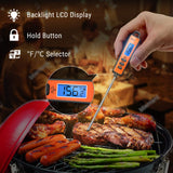 ThermoPro TP01A Digital Meat Thermometer for Cooking Candle Liquid Deep Frying Oil Candy, Kitchen Food Instant Read Thermometer with Super Long Probe, Backlit, Lock Function ThermoPro