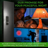 MyVoice 53" In-Wall Gun Safe Between Studs, Dual Alarm System Hidden Rifle Safe with Electronic Touchscreen Lock, 19-Gauge Steel for Concealed Firearm Storage, Silent Mode Home Defense, Quick-Access MyVoice