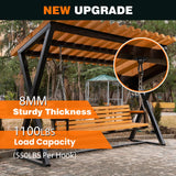 Aheucndg 1700 lb Capacity Hammock Hanging kit, 2 Pack M10 Premium Heavy Duty Pad Eye Hooks + 2 Pack Snap Hooks and 8 Pack Heavy Duty Screws for Outdoor Indoor Activity. Aheucndg