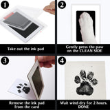 vinatimes 8.6'' Pet Memorial Gift Shadow Box Black Collar Holder Picture Frame Pet Paw Ink Kit Dog Wooden Sculpture Bottle Rainbow Pet Hair Keepsake Gift Loss of Dog Cat Tabletop Wall Hanging PSD-4B vinatimes