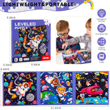 Magnetic Puzzles for Kids Ages 4-8 - 3 in 1-75 Pieces Magnet Jigsaw Puzzle Book for Toddlers Ages 3-5 Outer Ocean Magnetic Travel Puzzle Board Activities Toy for Boys and Girls for Christmas Toys CCBLZLL